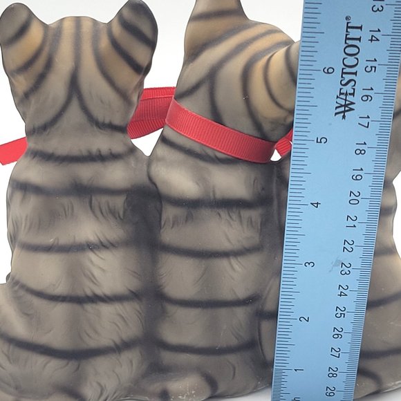 Harvey Knox 3 Tiger Stripe Kitty Cat Kitten Figurine - Picture 7 of 12